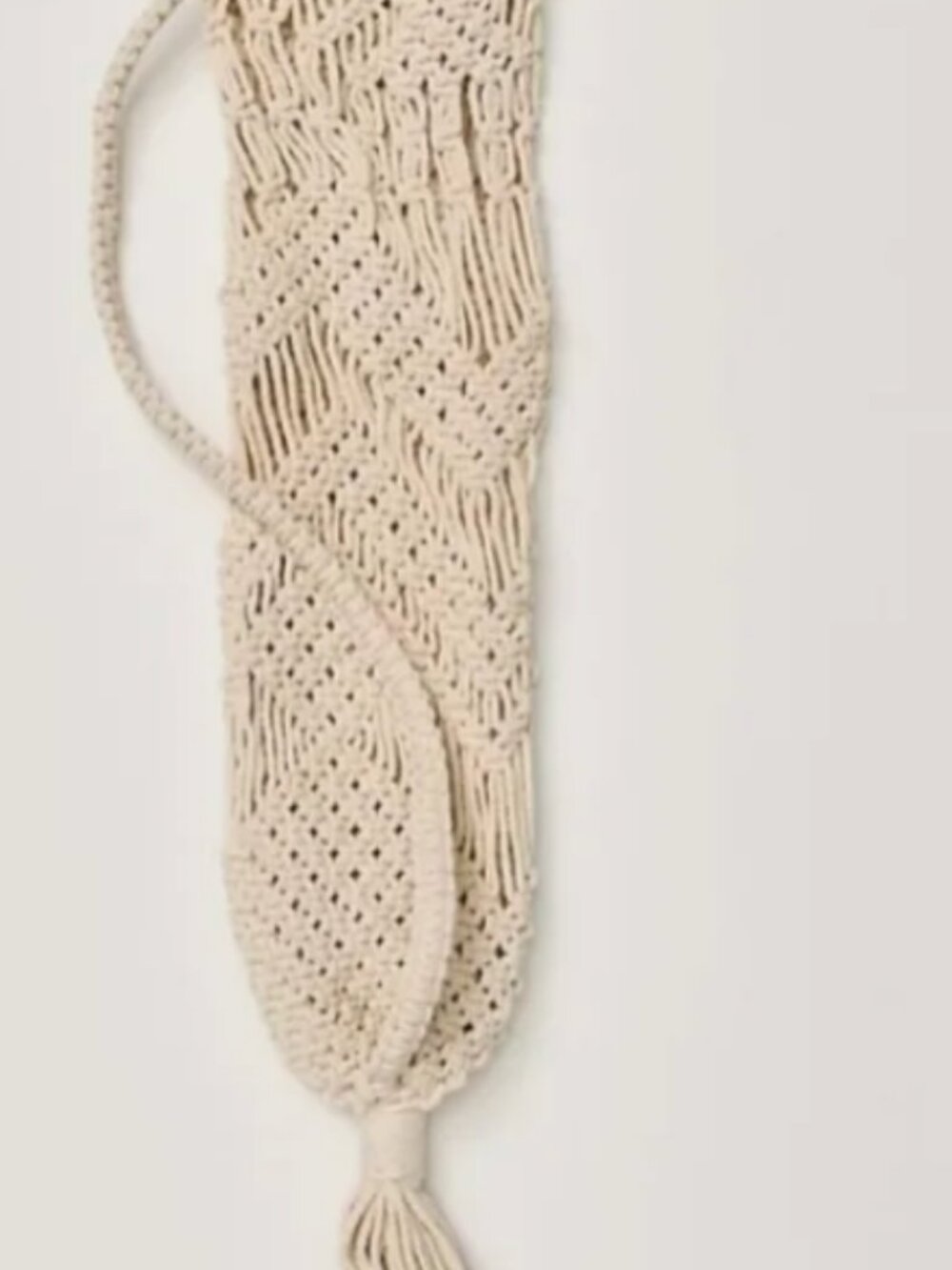 Oak and Reed  Macrame Yoga Carry Bag 100% Cotton boho, bohemian, yoga, macrame